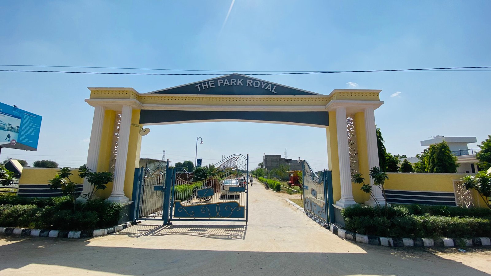 Living room with large windows