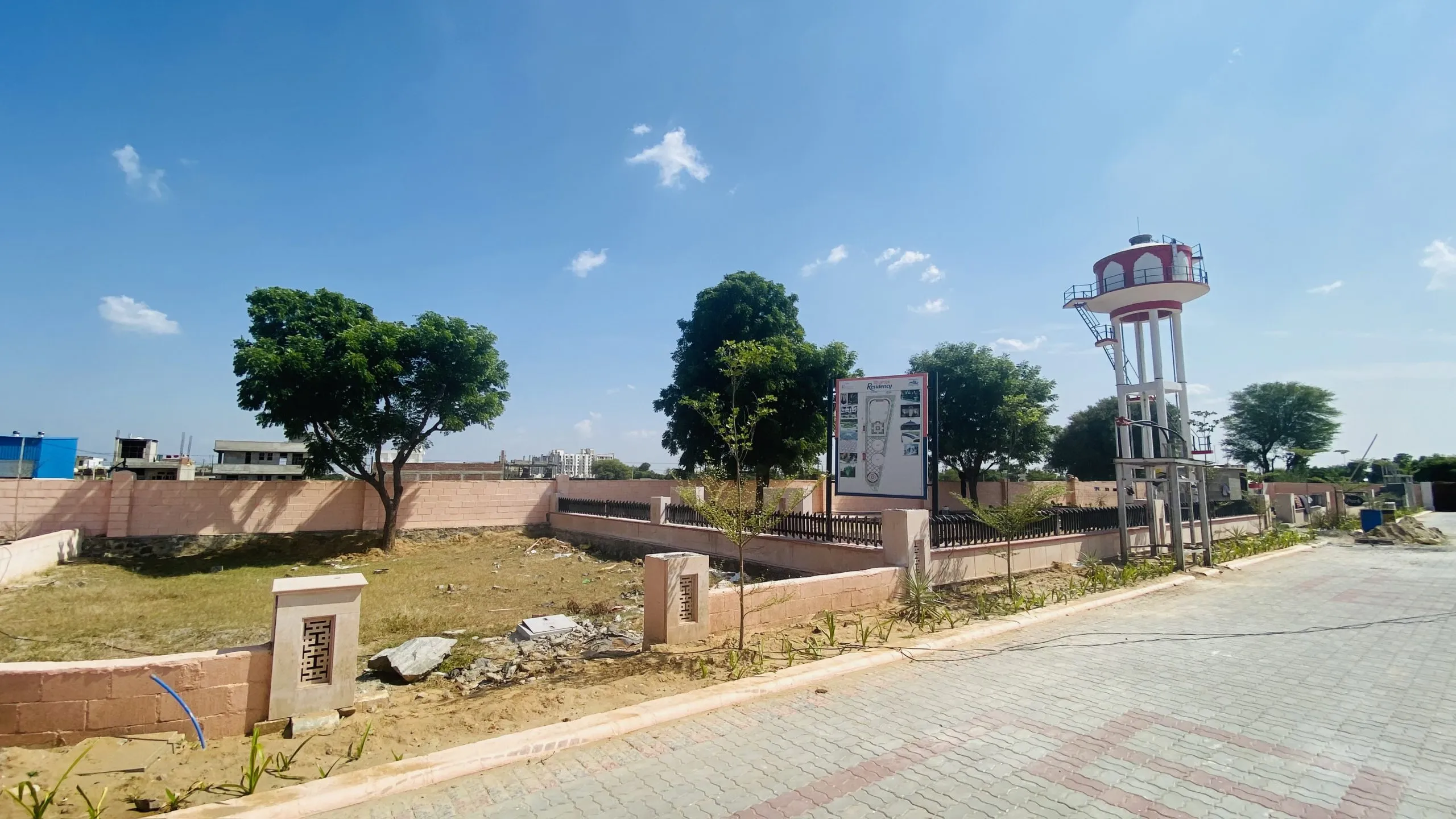 Living room with large windows