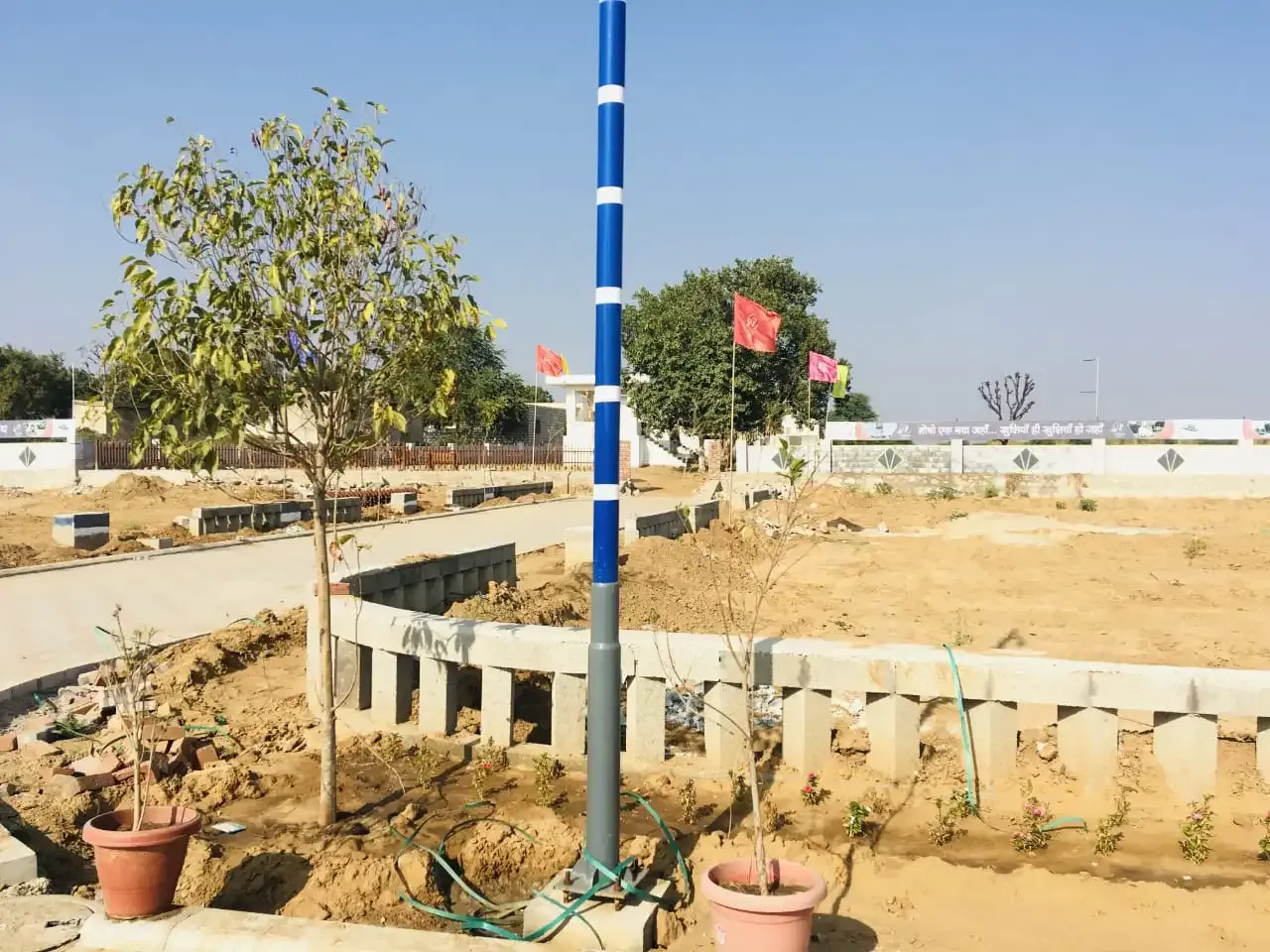 Living room with large windows
