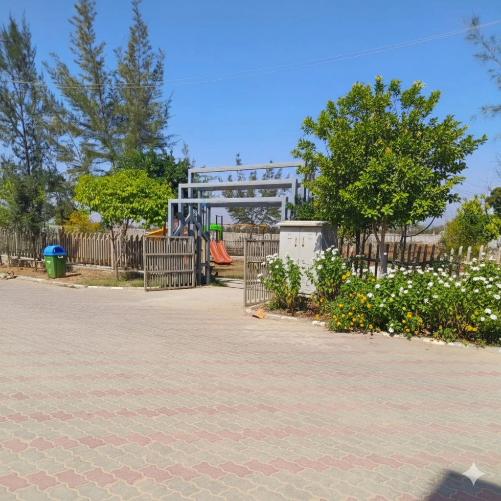 Lush courtyard Alankar Prime Block C